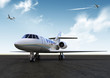 white private jet