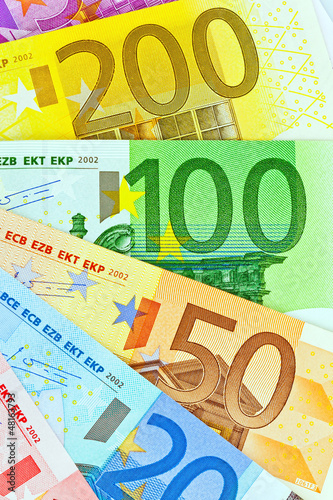 Photo: Ein Fächer mit Euro-Geldscheinen Ein Fächer mit Euro-Geldscheinen