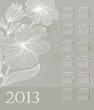 Vector: calendar 2013 calendar 2013