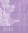 calendar 2013