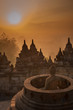 Borobudur temple at sunrise, Java, Indonesia