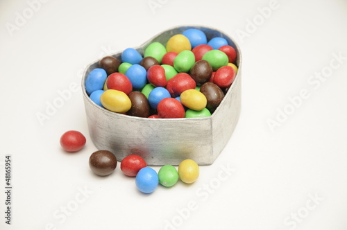 Photo: Herz mit Bonbons Herz mit Bonbons