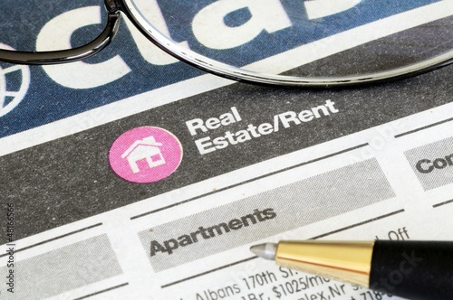 Photo: Classifieds advertisement concept of real estate sales Classifieds advertisement concept of real estate sales