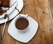 Coffee and chocolate cake