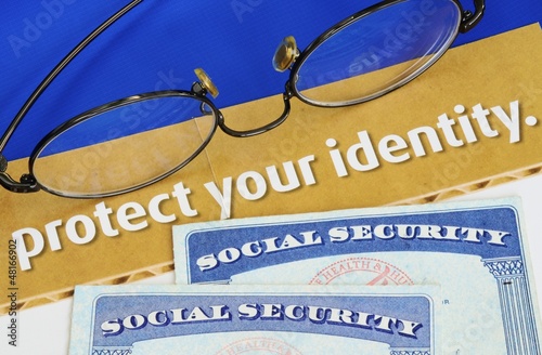 Photo: Protect personal identity concept of privacy theft Protect personal identity concept of privacy theft