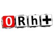 3D Blood Group Button Click Here Block Text