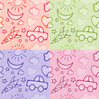Vektor: Samless paper with toys for boys Samless paper with toys for boys