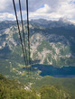 canvas print picture - Lake Bohinj from Vogel
