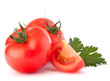 Tomato vegetables and parsley leaves still life