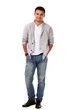 Photo: Young handsome man isolated over white background Young handsome man isolated over white background