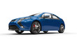Blue Cool Car Futuristic Design