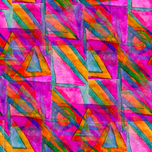 Photo: purple seamless cubism abstract art Picasso texture watercolor w purple seamless cubism abstract art Picasso texture watercolor w