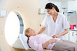 Female Patient On CT Scan Bed