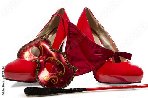 Photo: G-string and high heels G-string and high heels