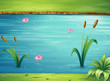A river and a beautiful landscape