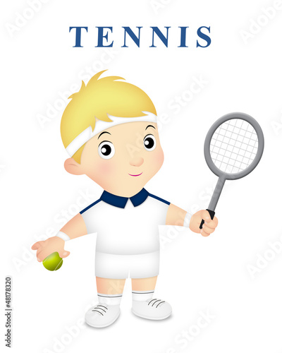 Illustration: Boy Tennis Boy Tennis