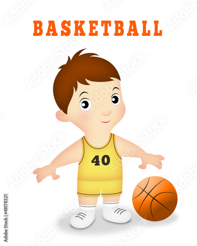 Illustration: Boy Basketball Boy Basketball