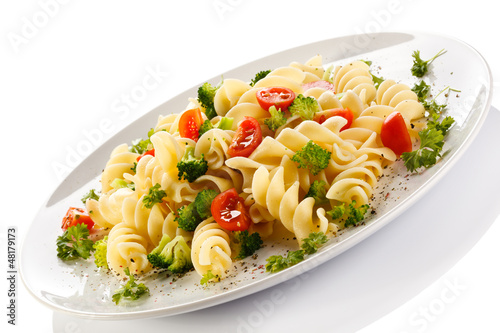 Photo: Pasta with vegetables Pasta with vegetables