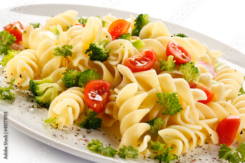 Photo: Pasta with vegetables Pasta with vegetables