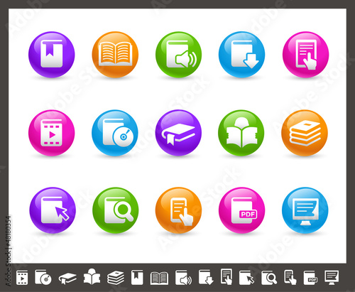 Vector: Book Icons // Rainbow Series Book Icons // Rainbow Series