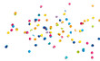 Papier Konfetti auf weißem Hintergrund - Paper Confetti on White