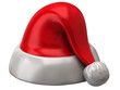 Santa Claus red hat on white background