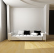 Illustration: white sofa white sofa