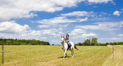 Photo: equestrian on horseback equestrian on horseback