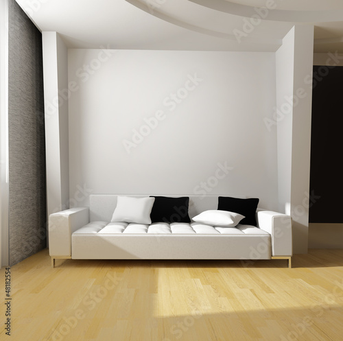 Illustration: white sofa white sofa