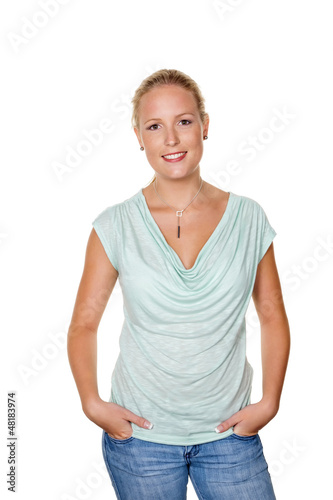 Photo: Junge, lächelnde Frau Junge, lächelnde Frau