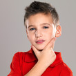 Portrait of adorable young beautiful boy