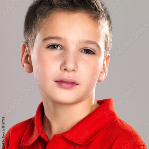 Photo: Portrait of adorable young beautiful boy Portrait of adorable young beautiful boy