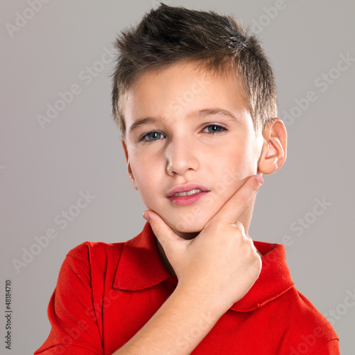 Photo: Portrait of adorable young beautiful boy Portrait of adorable young beautiful boy