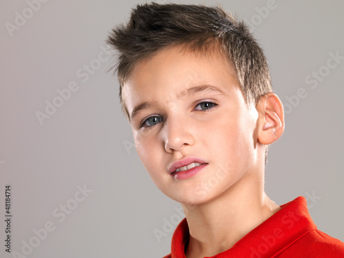 Photo: Portrait of an adorable young happy boy Portrait of an adorable young happy boy