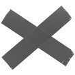 crossed duct tape