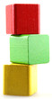 Wooden building blocks