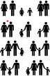 Family Icons (man, woman, boy, girl)