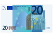 Vector: Twenty euro banknote Twenty euro banknote