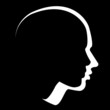love - in the shadow of a man, vector