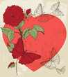 Vector: Floral heart Floral heart