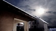 House and clouds timelapse