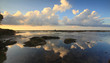 Clouds reflection at Tip of Borneo, Kudat, Malaysia