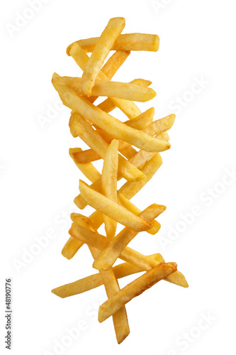 Photo: Stack of delicious french fries Stack of delicious french fries