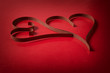 Photo: two paper hearts two paper hearts