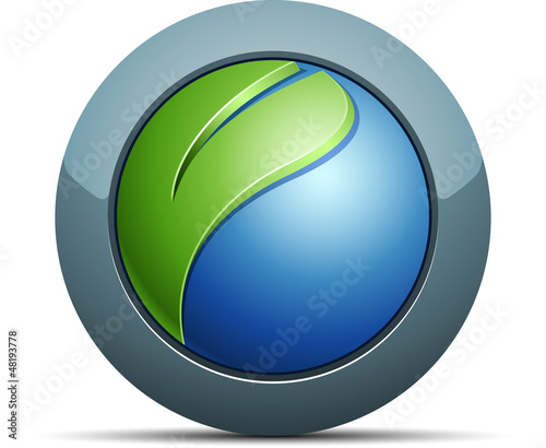 Illustration: Eco button Eco button
