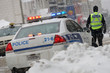 Photo: Police car in winter Police car in winter
