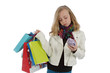 fillette 11 ans faisant du shopping