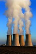 evening view of nuclear power plant Dukovany - Czech Republic