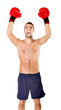 boxing or kick boxing success gesture