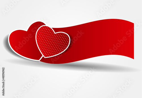 Vector: Happy Valentines Day card with heart. Vector illustration Happy Valentines Day card with heart. Vector illustration